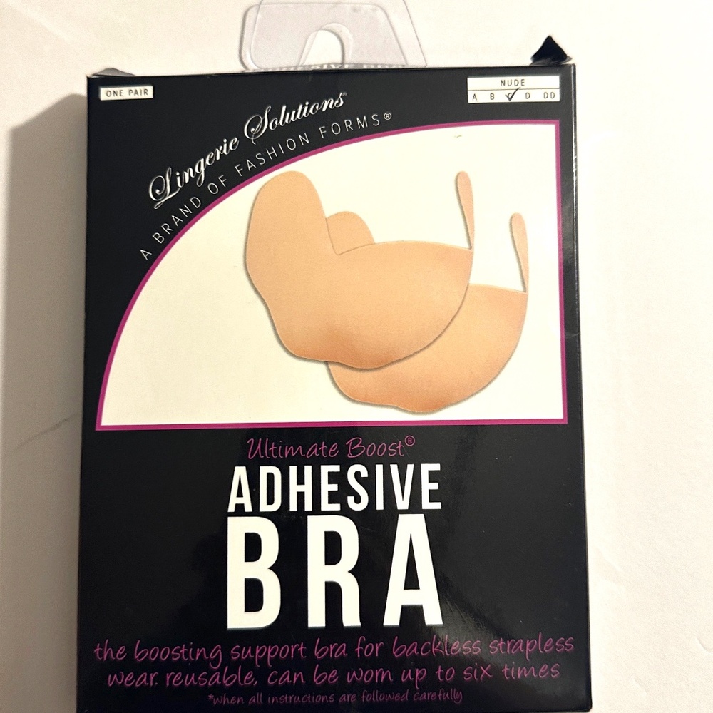 Silicone Self-Adhesive Stick On  Push Up Strapless Backless Invisible Bras C